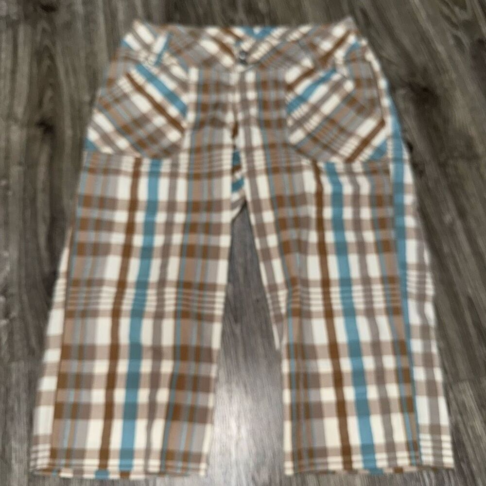 Patagonia Seersucker Plaid Pants Capris